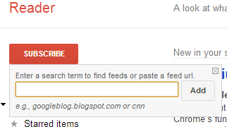 Google Reader Subscribe
